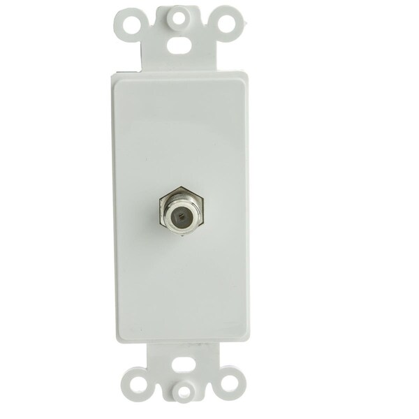 Cable Wholesale 4 Port Single Gang Keystone Wall Plate - Beige 301-4K - main